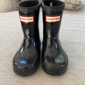 Hunter Boots with socks! Size 4